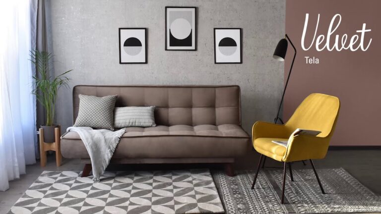Decoración elegante con sillones de tela terciopelo