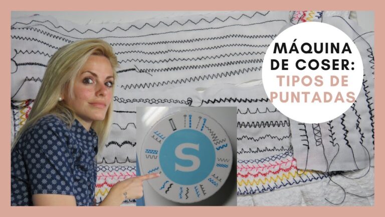 Guía de tipos de puntadas en máquinas de coser