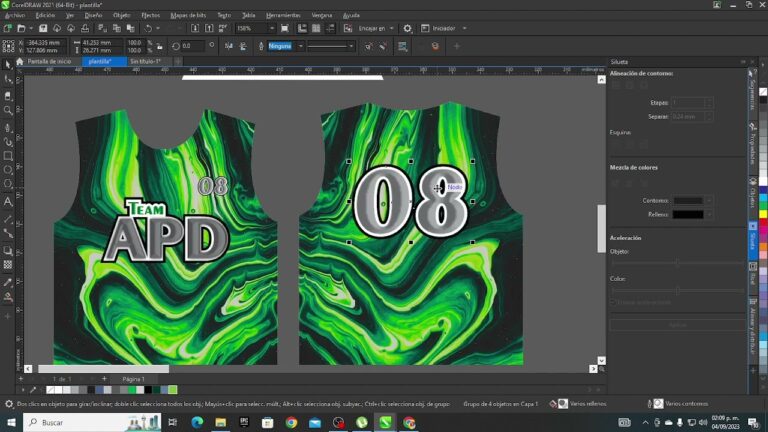 Patrones creativos en punto para camisetas